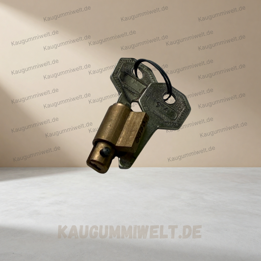 Schloss für Kaugummiautomaten und Warenautomaten mit Schlüssel