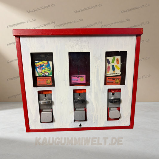Original Retro Kaugummiautomat | Refurbished | 3er Schacht | ID: 0019