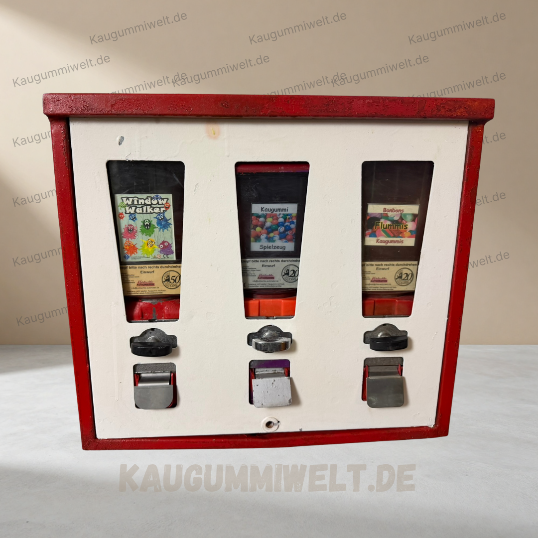 Original Retro Kaugummiautomat | Refurbished | 3er Schacht | ID: 0030