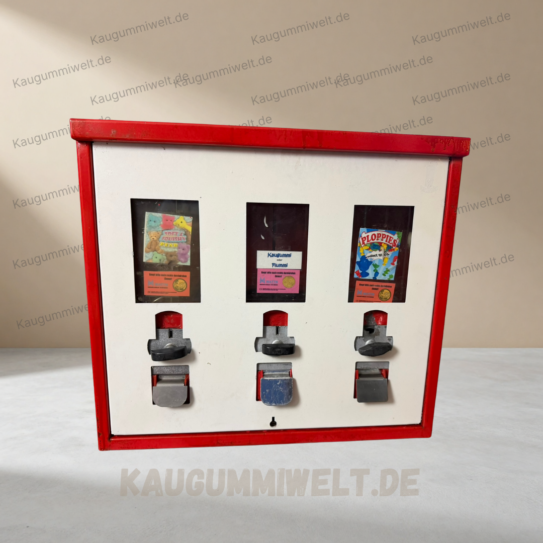 Original Retro Kaugummiautomat | Refurbished | 3er Schacht | ID: 0021