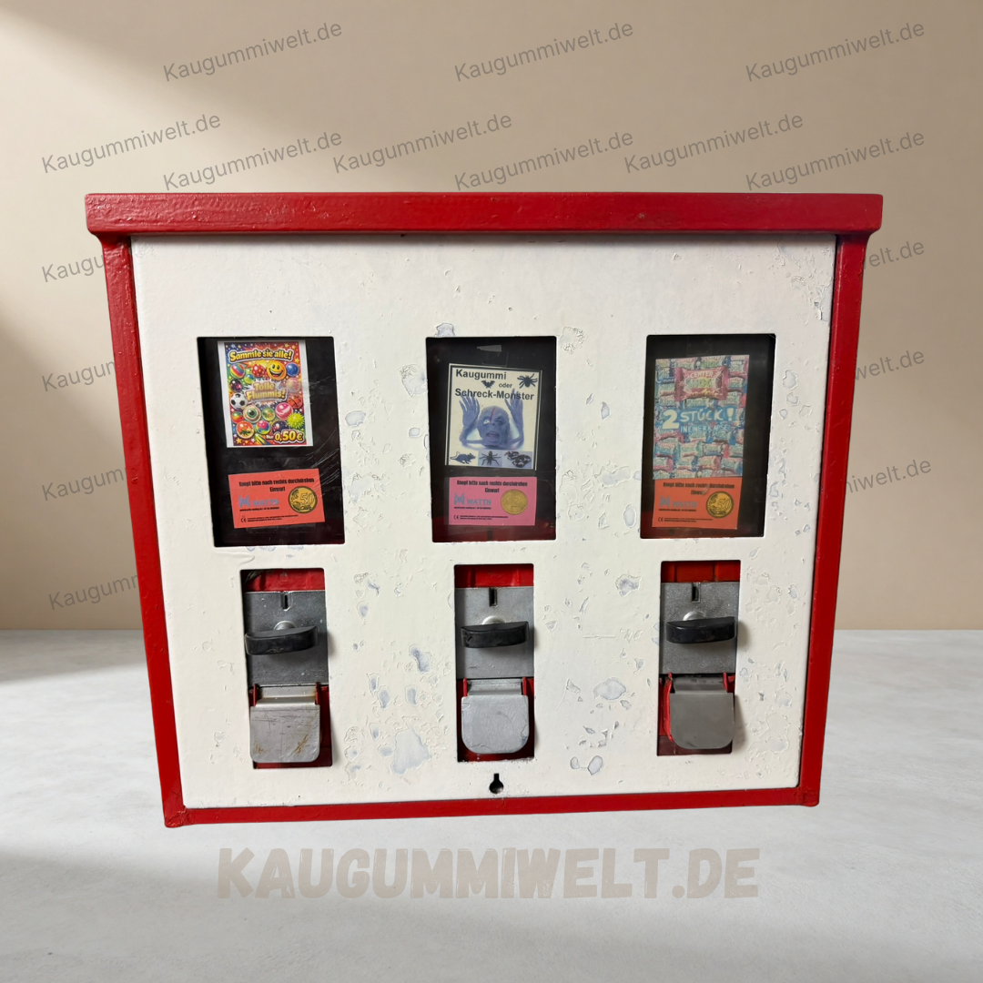 Original Retro Kaugummiautomat | Refurbished | 3er Schacht | ID: 0020