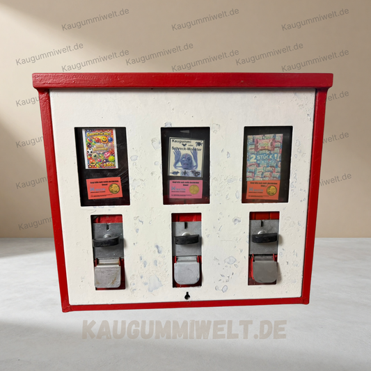 Original Retro Kaugummiautomat | Refurbished | 3er Schacht | ID: 0020