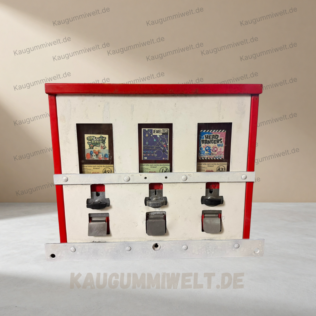 Original Retro Kaugummiautomat | Refurbished | 3er Schacht | ID: 0035