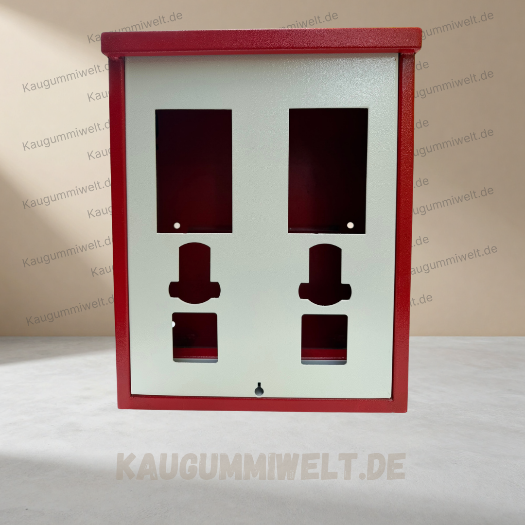 Kaugummiautomat Gehäuse 2 Schacht | 2er Warenautomat Wandgehäuse