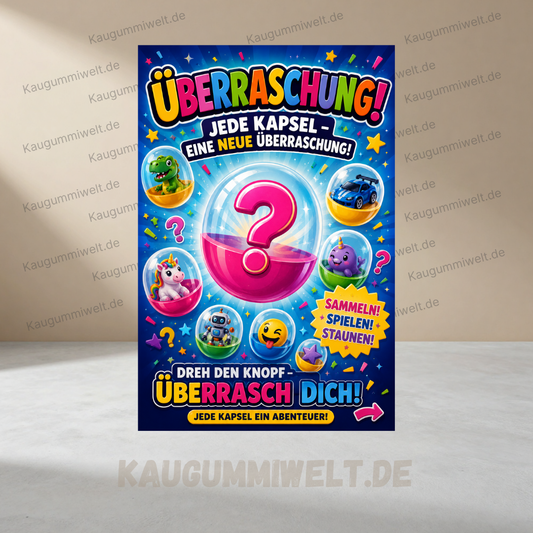 Überraschung (Kapseln) Füllware für Kaugummiautomat / Warenautomat