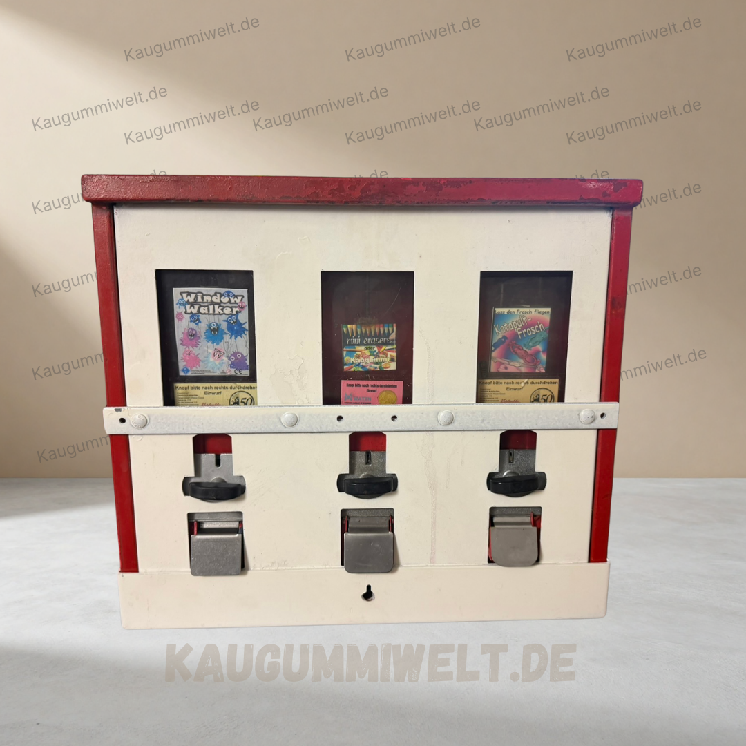Original Retro Kaugummiautomat | Refurbished | 3er Schacht | ID: 0039