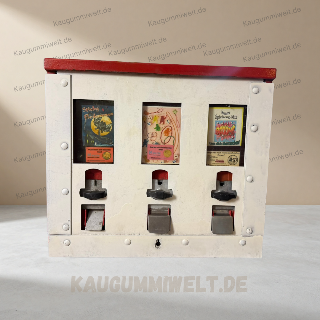 Original Retro Kaugummiautomat | Refurbished | 3er Schacht | ID: 0037