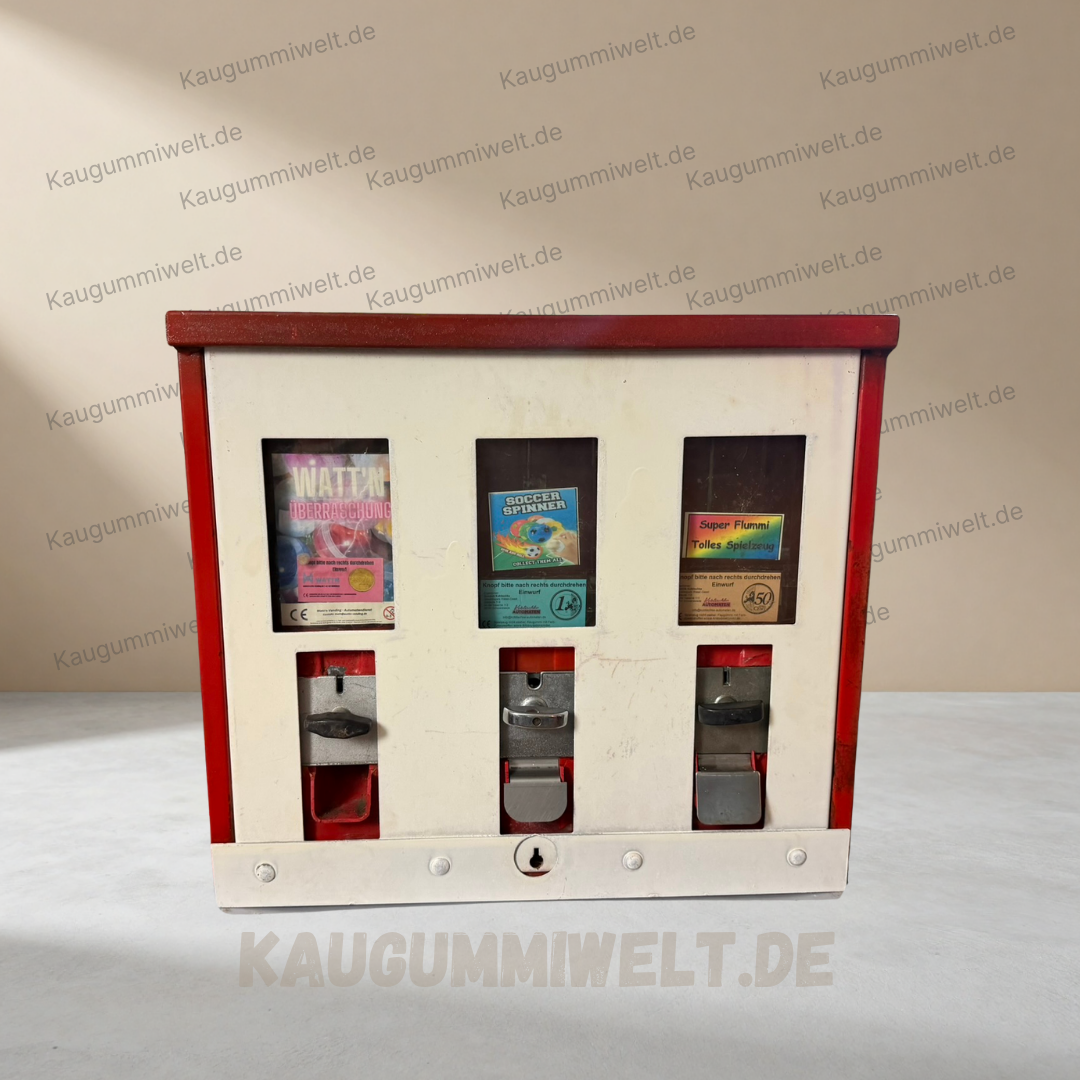 Original Retro Kaugummiautomat | Refurbished | 3er Schacht | ID: 0038