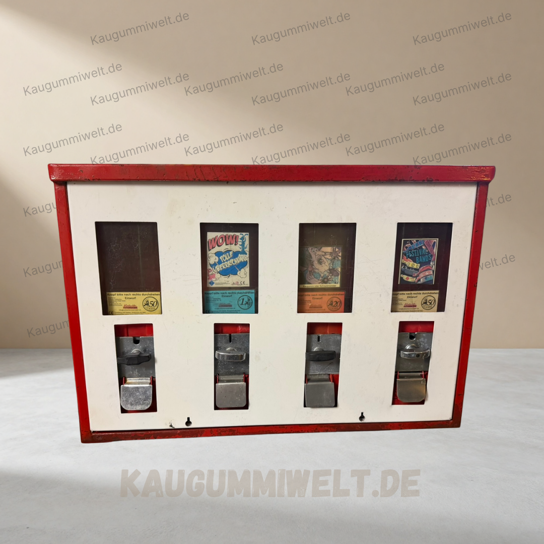 Original Retro Kaugummiautomat | Refurbished | 4er Schacht | ID: 0033
