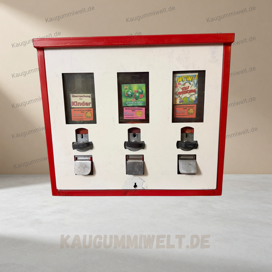 Original Retro Kaugummiautomat | Refurbished | 3er Schacht | ID: 0011