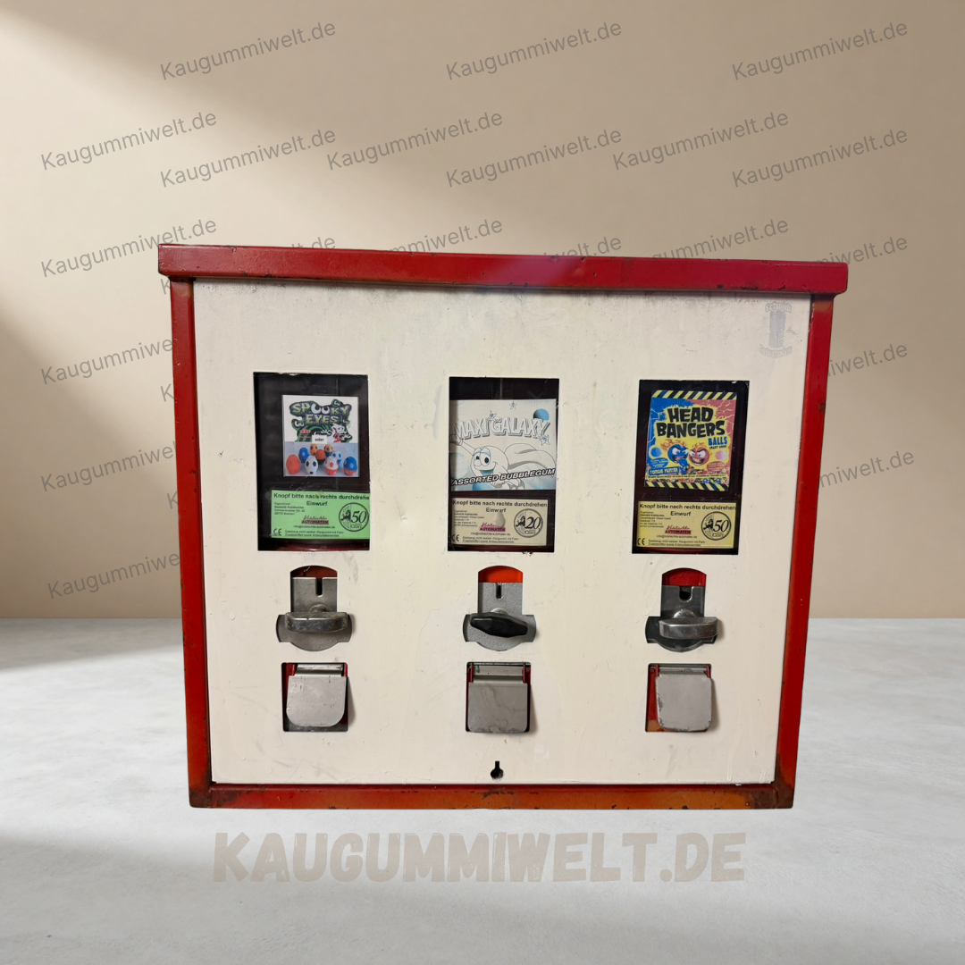Original Retro Kaugummiautomat | Refurbished | 3er Schacht | ID: 0036