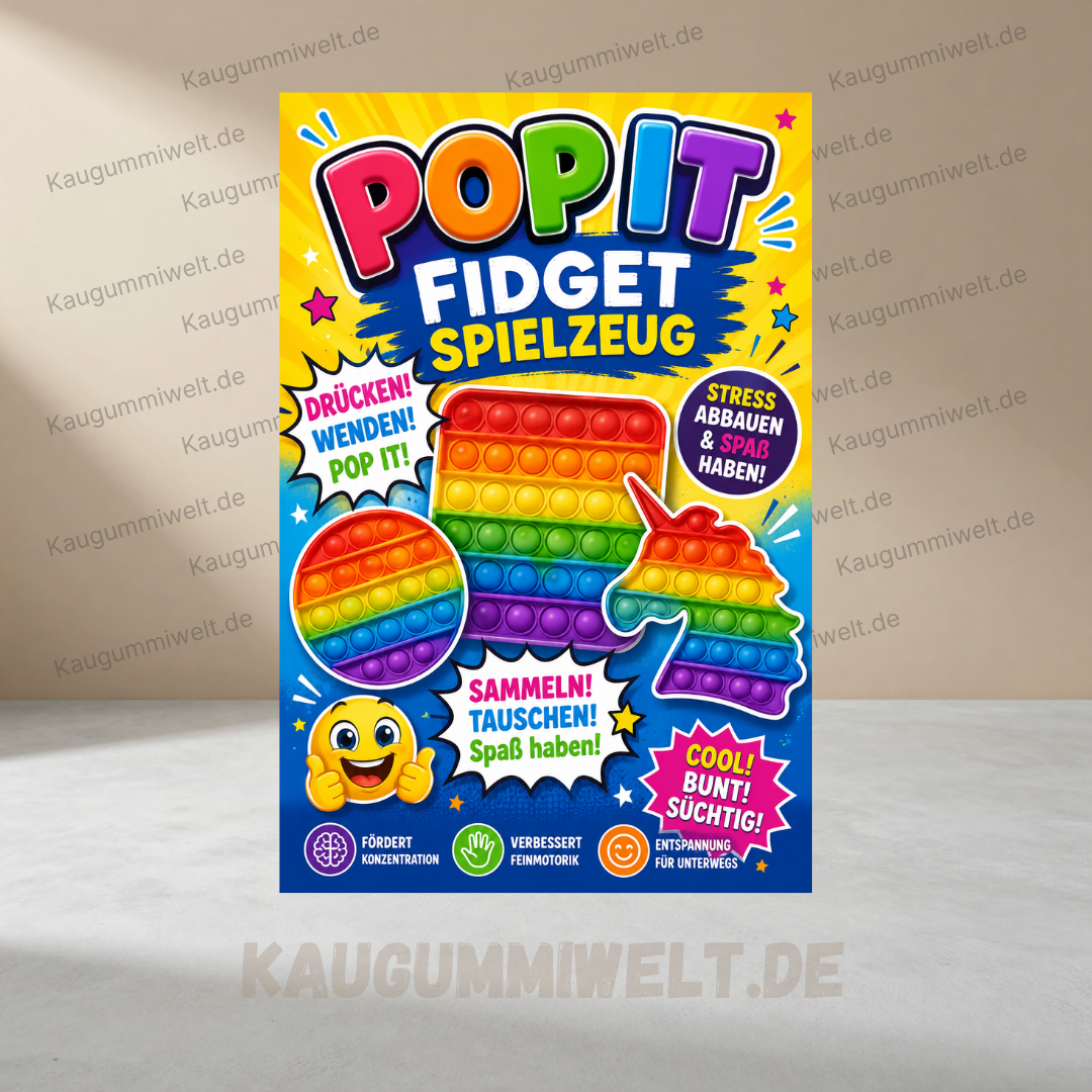 Fidget Pop It (Kapseln) Füllware für Kaugummiautomat / Warenautomat