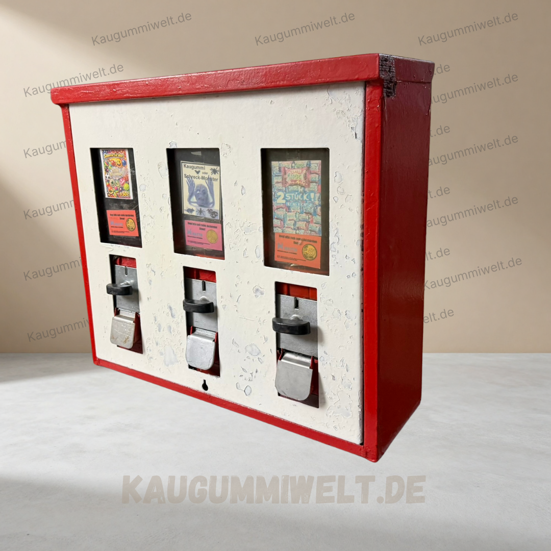 Original Retro Kaugummiautomat | Refurbished | 3er Schacht | ID: 0020