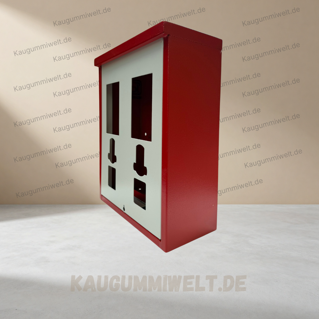 Kaugummiautomat Gehäuse 2 Schacht | 2er Warenautomat Wandgehäuse
