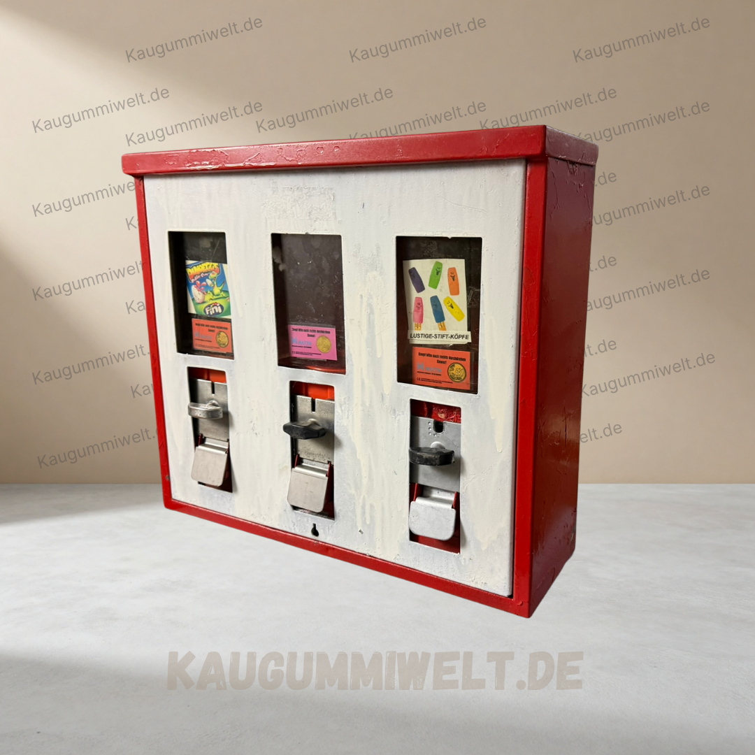 Original Retro Kaugummiautomat | Refurbished | 3er Schacht | ID: 0019