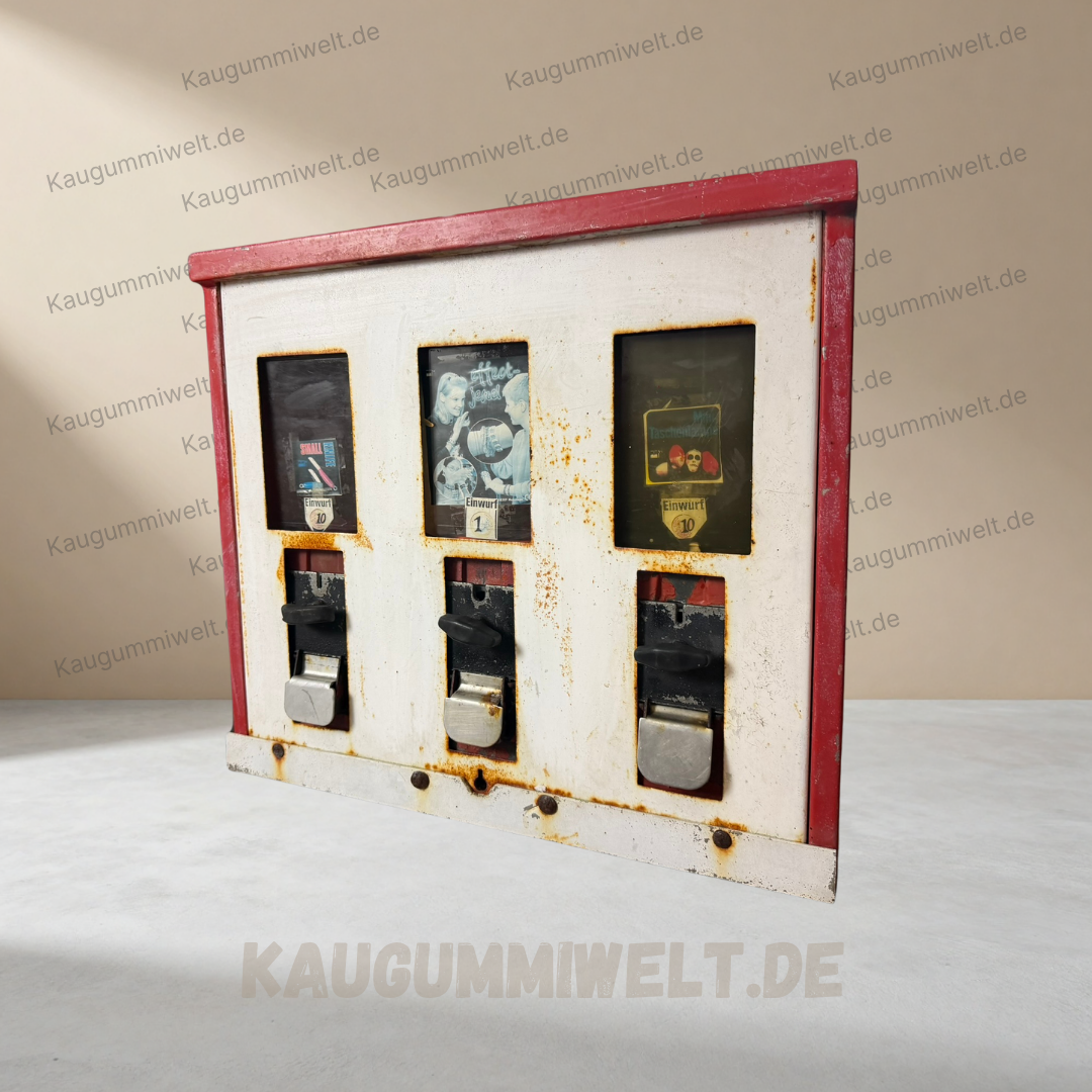 Original Retro Kaugummiautomat | UNBERÜHRT| 3er Schacht | ID: 0034