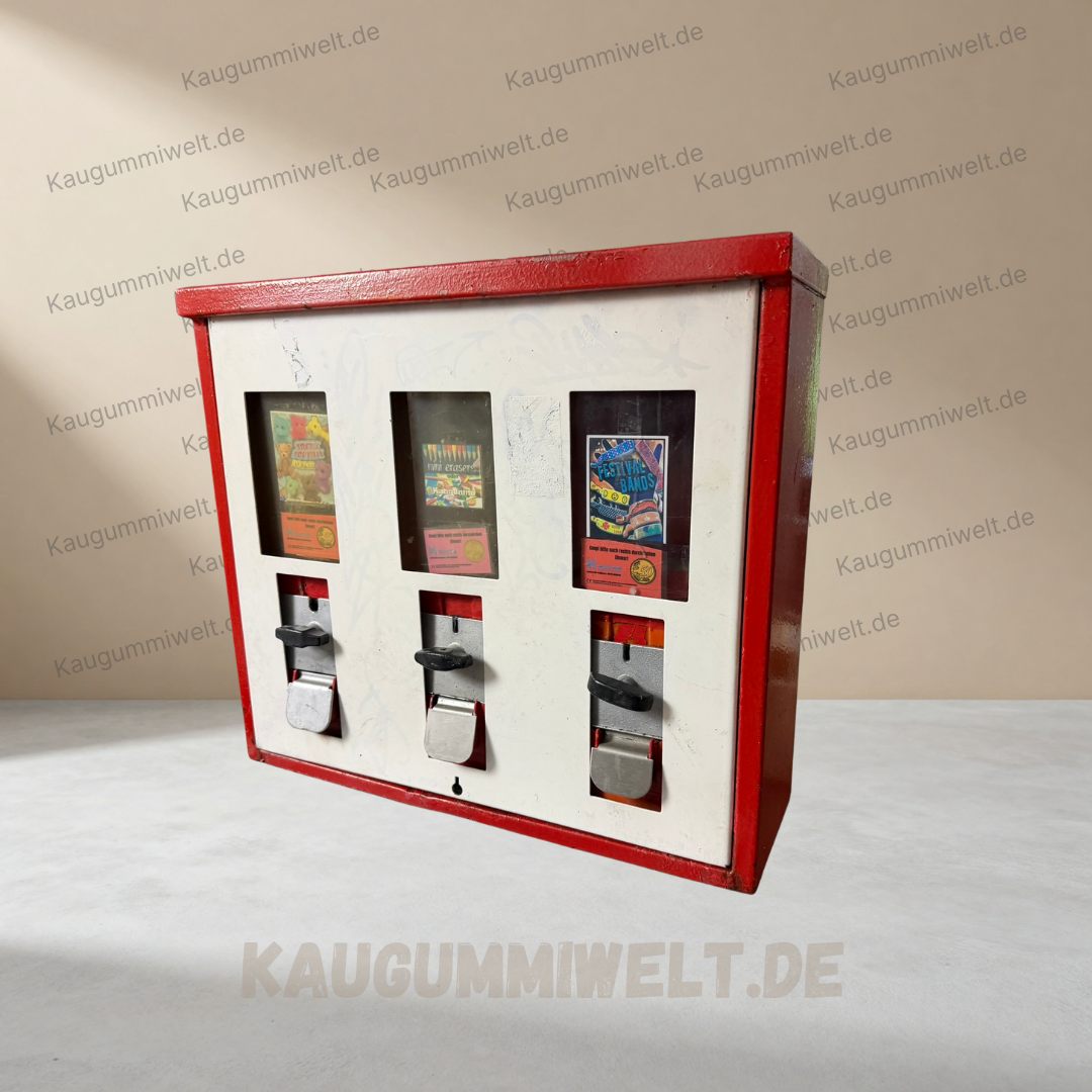Original Retro Kaugummiautomat | Refurbished | 3er Schacht | ID: 0022