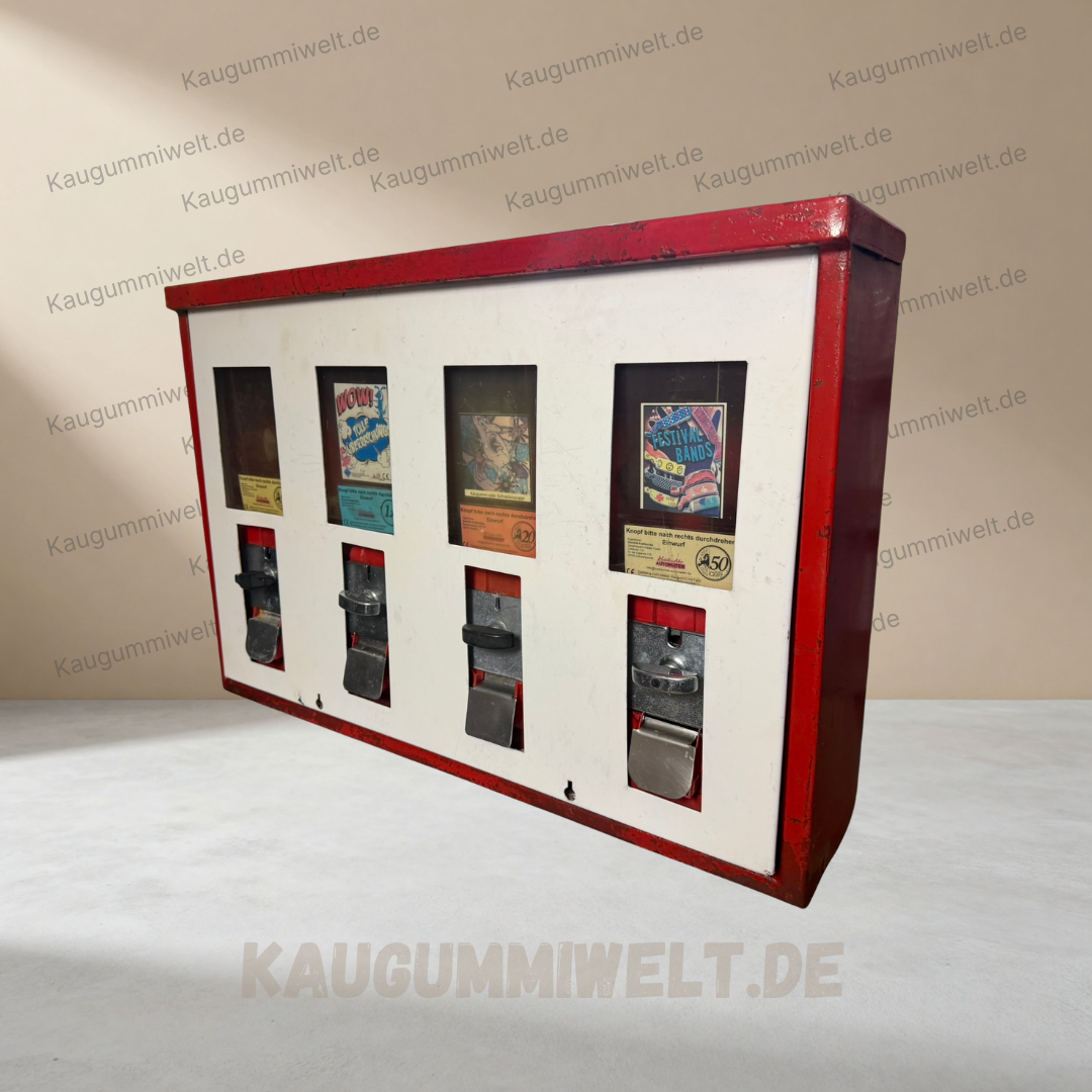 Original Retro Kaugummiautomat | Refurbished | 4er Schacht | ID: 0033