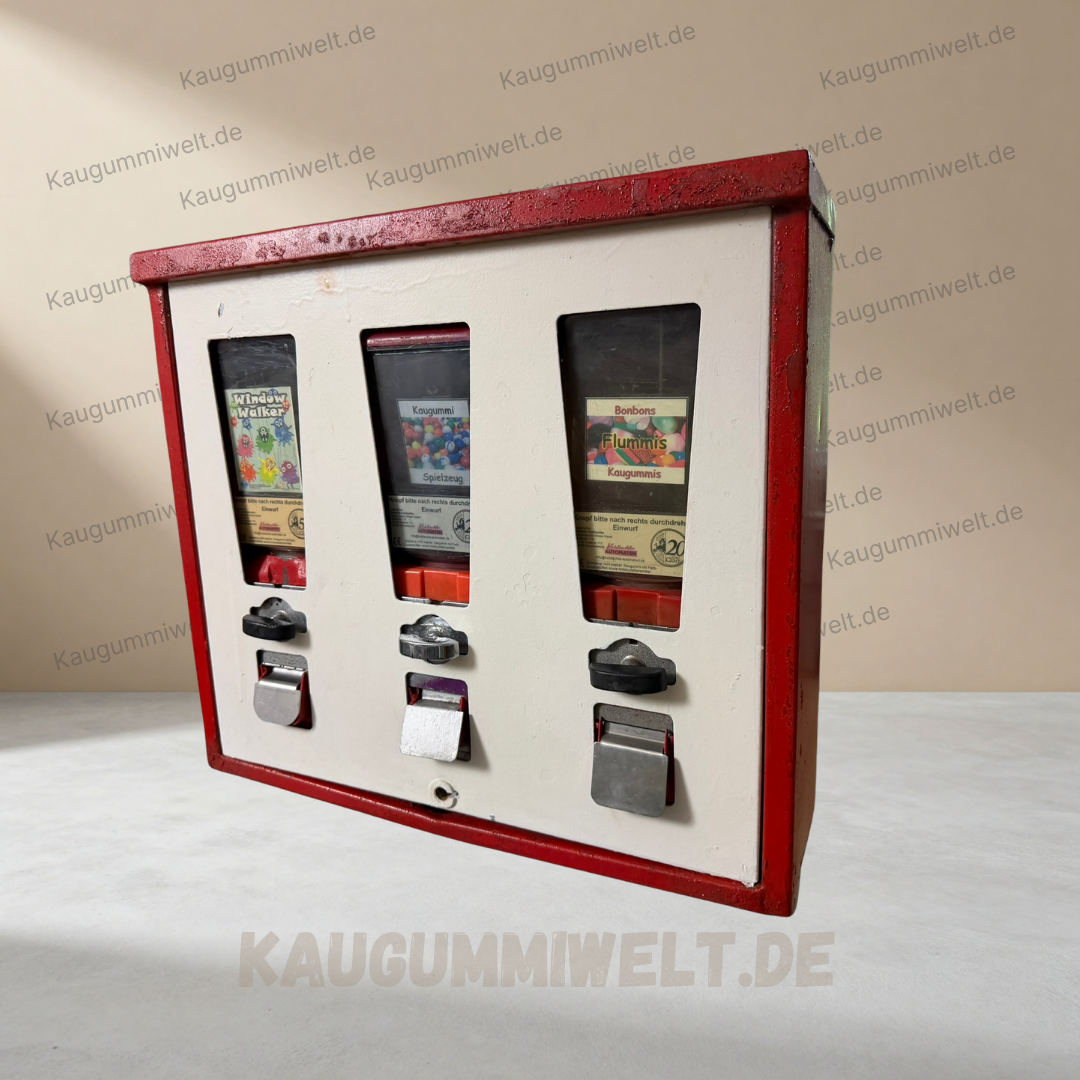Original Retro Kaugummiautomat | Refurbished | 3er Schacht | ID: 0030